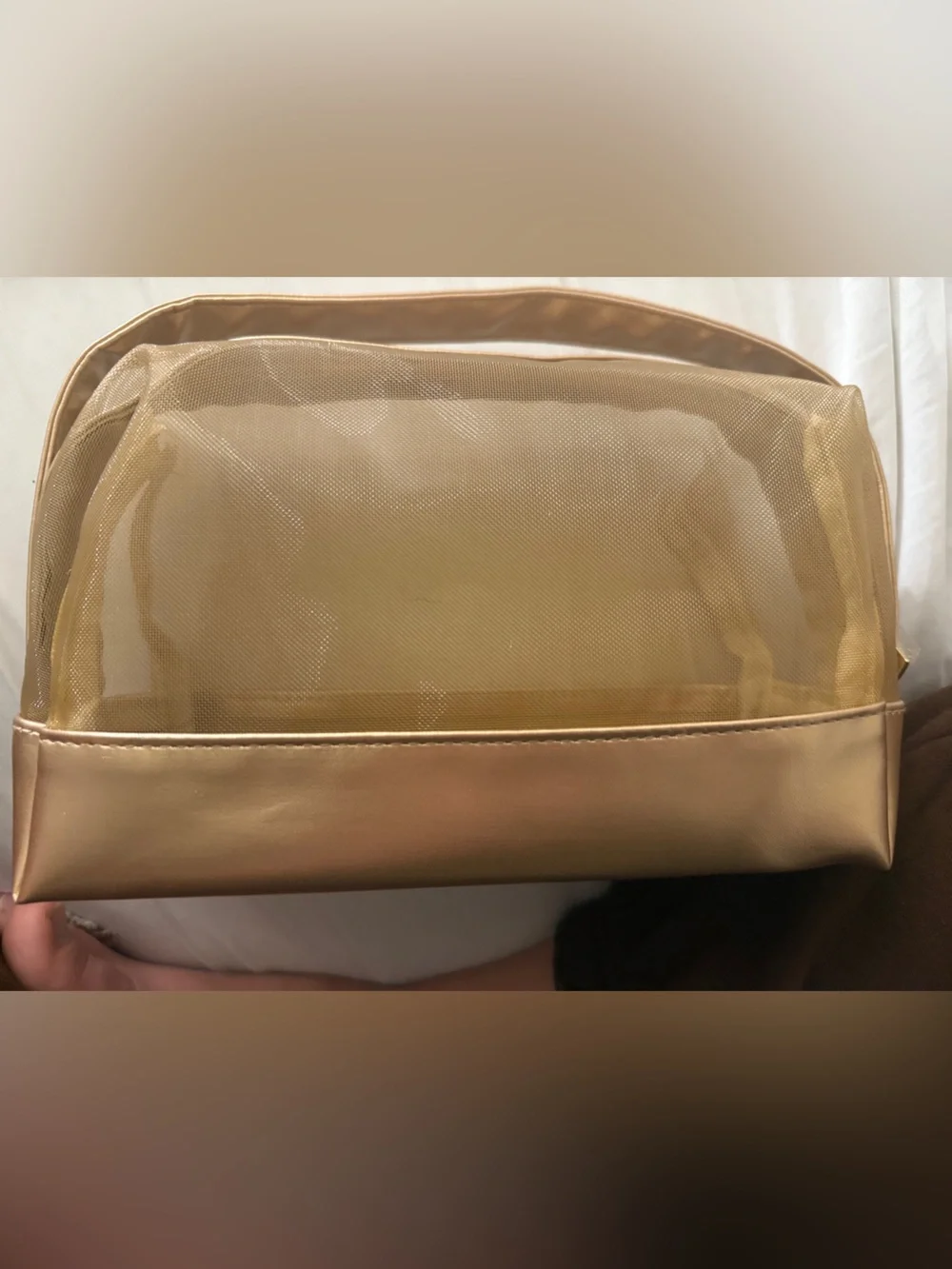 ❤️ 3/$25 Ulta Beauty Gold Mesh Cosmetics Bag